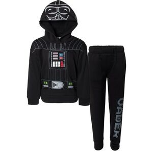 NWOT Star Wars Darth Vader Black Graphic sweatsuit Set, size 4